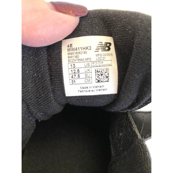 New Balance 411 Walking Shoes Men's Size 13 4E Wide Black Hook and Loop MW411HK2 - Picture 7 of 10